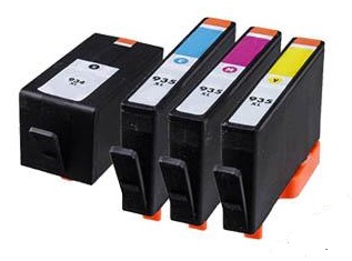 Compatible HP 934XL/935XL Full set of Ink Cartridges - Black/Cyan/Magenta/yellow